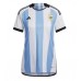 Billige Argentina Hjemmebane Fodboldtrøjer Dame VM 2022 Kortærmet